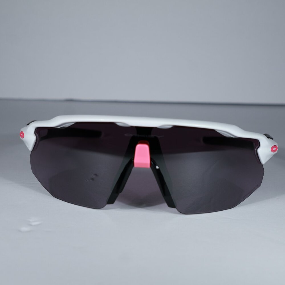 Oakley Radar EV Advancers Polished White Primz Road Black Pink Logo OO9442-0438 - Picture 3 of 14